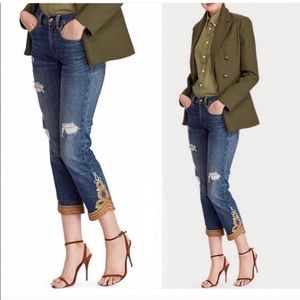 New Polo Ralph Lauren Waverly Straight Crop Jeans size 28 Ships Same Day